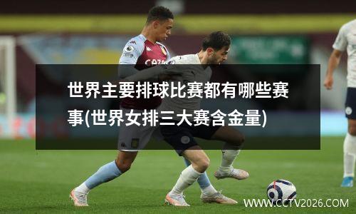 世界主要排球比赛都有哪些赛事(世界女排三大赛含金量)