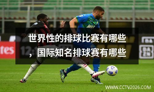 世界性的排球比赛有哪些，国际知名排球赛有哪些