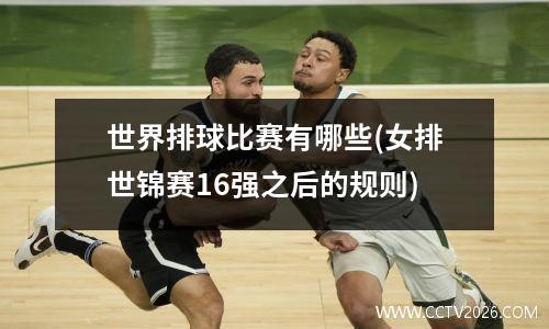 世界排球比赛有哪些(女排世锦赛16强之后的规则)
