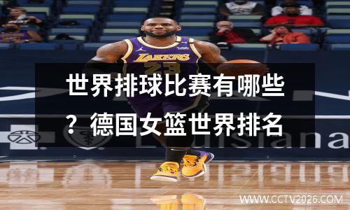 世界排球比赛有哪些？德国女篮世界排名