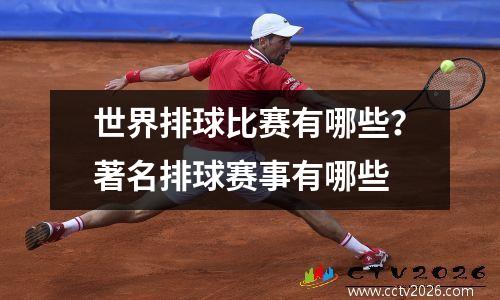 世界排球比赛有哪些？著名排球赛事有哪些