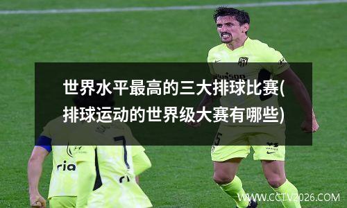 世界水平最高的三大排球比赛(排球运动的世界级大赛有哪些)