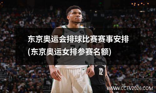 东京奥运会排球比赛赛事安排(东京奥运女排参赛名额)