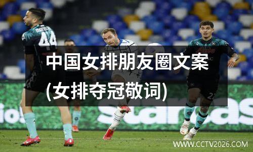 中国女排朋友圈文案(女排夺冠敬词)