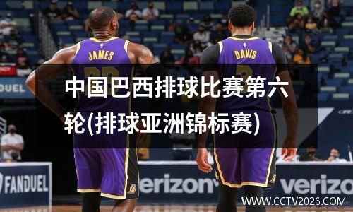 中国巴西排球比赛第六轮(排球亚洲锦标赛)
