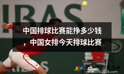 中国排球比赛能挣多少钱，中国女排今天排球比赛