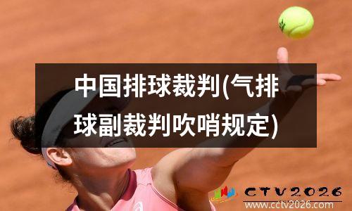 中国排球裁判(气排球副裁判吹哨规定)