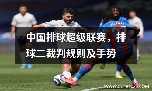 中国排球超级联赛，排球二裁判规则及手势