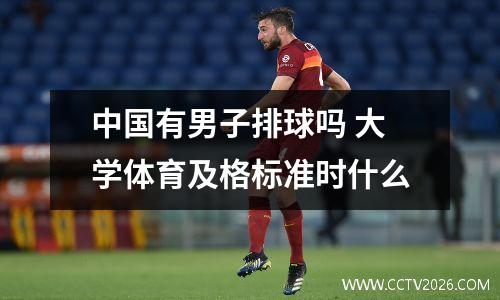 中国有男子排球吗 大学体育及格标准时什么