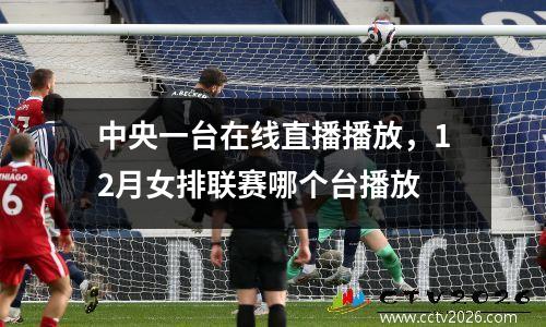中央一台在线直播播放，12月女排联赛哪个台播放