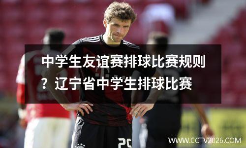 中学生友谊赛排球比赛规则？辽宁省中学生排球比赛