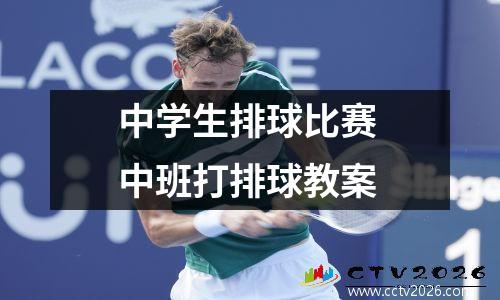 中学生排球比赛 中班打排球教案