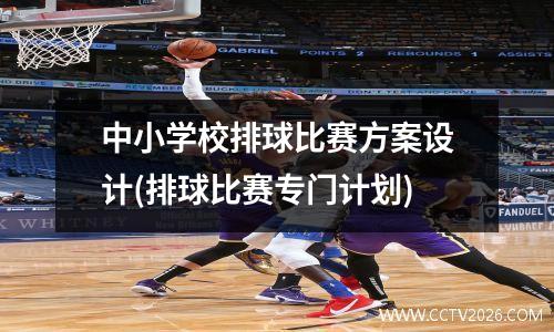 中小学校排球比赛方案设计(排球比赛专门计划)
