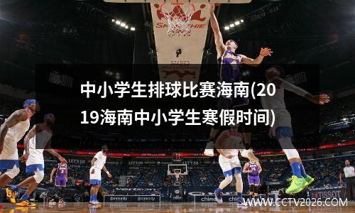 中小学生排球比赛海南(2019海南中小学生寒假时间)