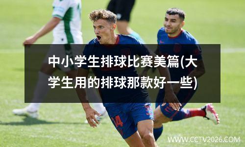 中小学生排球比赛美篇(大学生用的排球那款好一些)