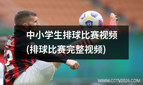 中小学生排球比赛视频(排球比赛完整视频)