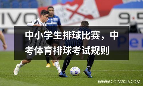 中小学生排球比赛，中考体育排球考试规则