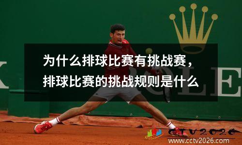 为什么排球比赛有挑战赛，排球比赛的挑战规则是什么