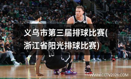 义乌市第三届排球比赛(浙江省阳光排球比赛)