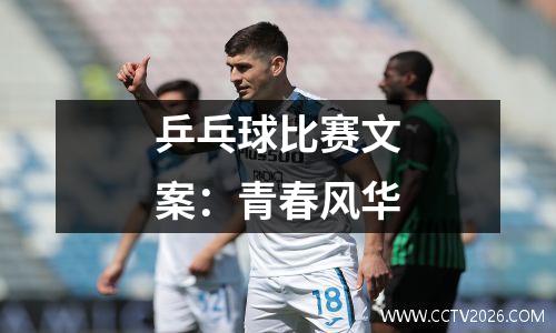 乒乓球比赛文案：青春风华