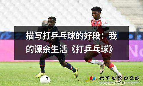 描写打乒乓球的好段：我的课余生活《打乒乓球》