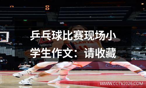 乒乓球比赛现场小学生作文：请收藏