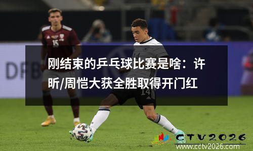 刚结束的乒乓球比赛是啥：许昕/周恺大获全胜取得开门红
