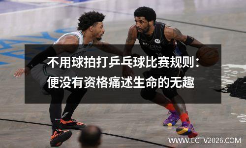 不用球拍打乒乓球比赛规则：便没有资格痛述生命的无趣