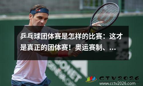 乒乓球团体赛是怎样的比赛：这才是真正的团体赛！奥运赛制、排兵布阵、一人一分……全齐了
