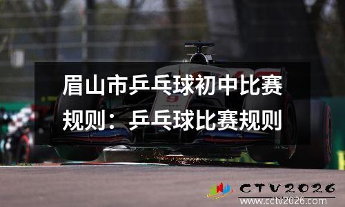 眉山市乒乓球初中比赛规则：乒乓球比赛规则