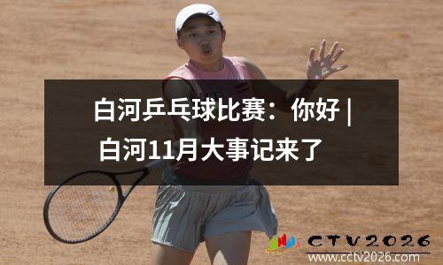 白河乒乓球比赛：你好 | 白河11月大事记来了
