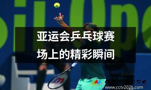 亚运会乒乓球赛场上的精彩瞬间