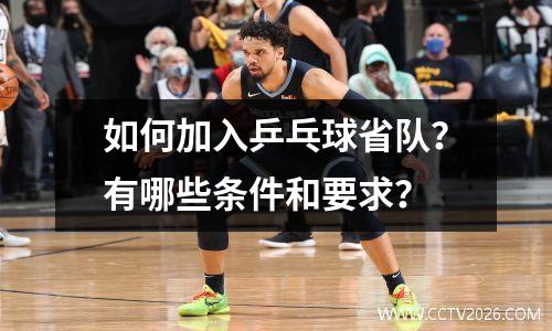 如何加入乒乓球省队？有哪些条件和要求？