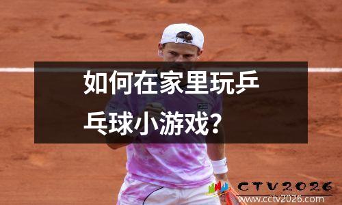 如何在家里玩乒乓球小游戏？