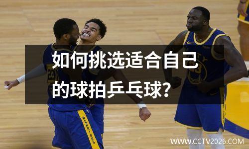 如何挑选适合自己的球拍乒乓球？