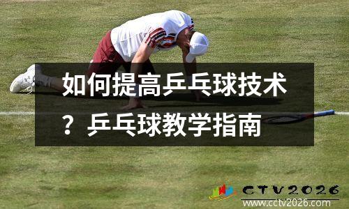 如何提高乒乓球技术？乒乓球教学指南