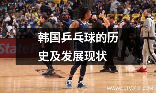 韩国乒乓球的历史及发展现状