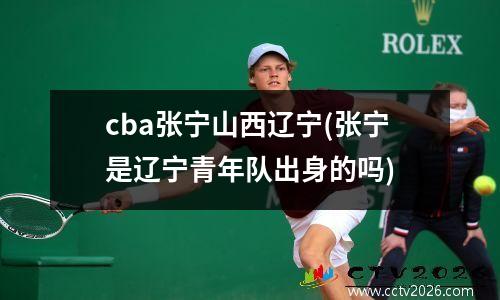 cba张宁山西辽宁(张宁是辽宁青年队出身的吗)