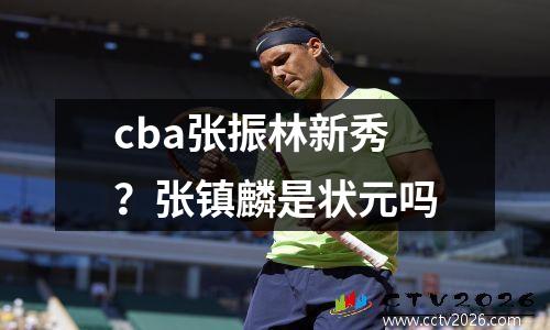cba张振林新秀？张镇麟是状元吗