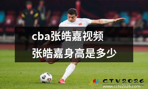 cba张皓嘉视频 张皓嘉身高是多少