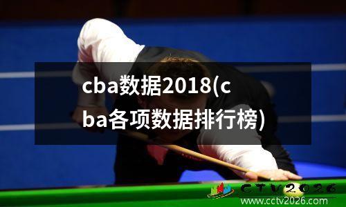 cba数据2018(cba各项数据排行榜)