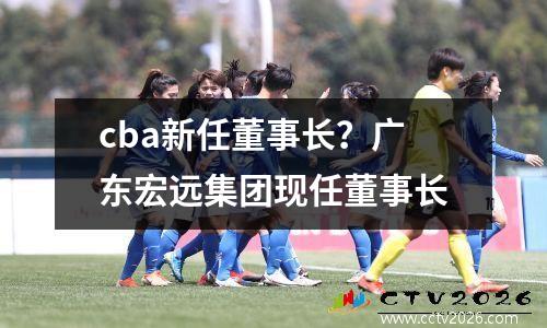cba新任董事长？广东宏远集团现任董事长