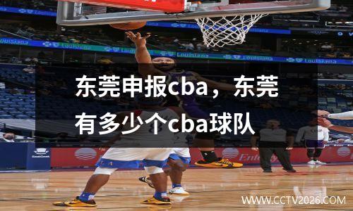 东莞申报cba，东莞有多少个cba球队