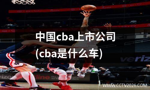 中国cba上市公司(cba是什么车)