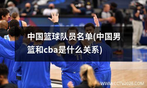 中国篮球队员名单(中国男篮和cba是什么关系)