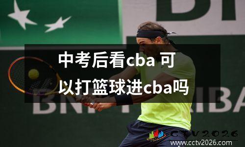 中考后看cba 可以打篮球进cba吗