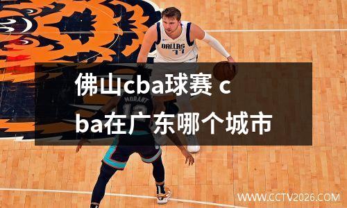 佛山cba球赛 cba在广东哪个城市