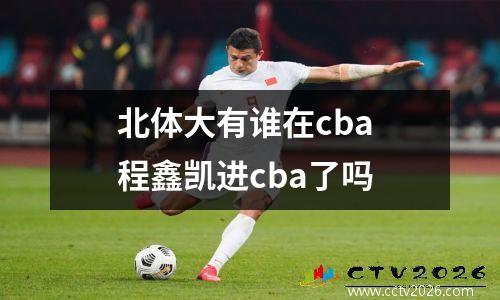 北体大有谁在cba 程鑫凯进cba了吗