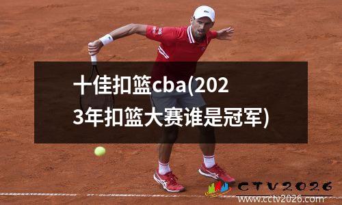 十佳扣篮cba(2023年扣篮大赛谁是冠军)