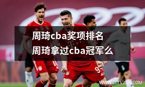 周琦cba奖项排名 周琦拿过cba冠军么